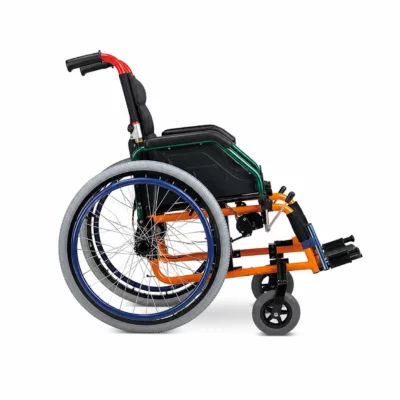 Kids Multi-Color Lightweight Wheelchair Side View
