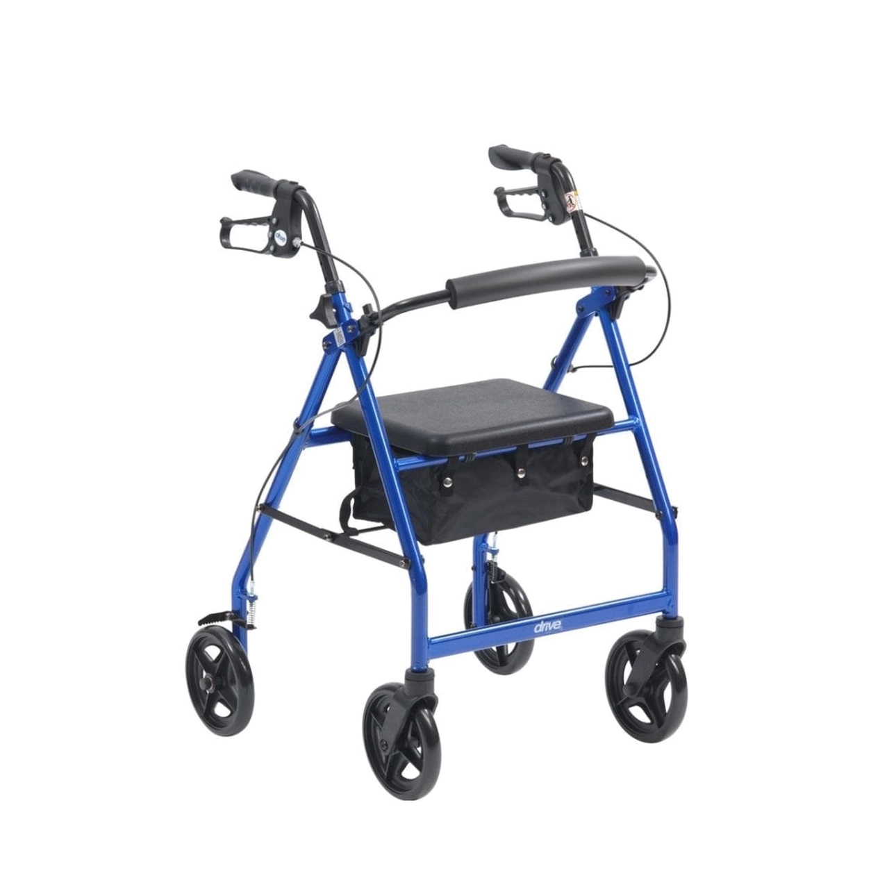 Lightweight Aluminium R6 Rollator blue Lightweight Aluminium R6 Rollator isolated on a white background