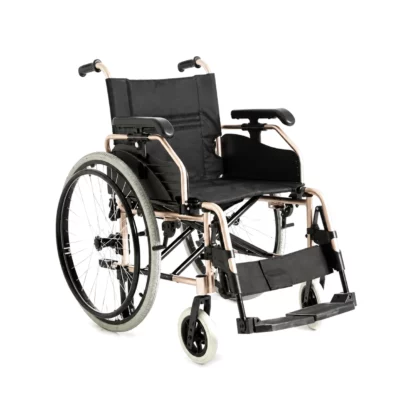 Wheelchair – Classique with folding frame, armrests and seat, handle height 90 cm