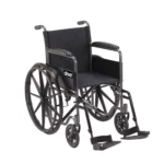 Silver Sport Wheelchair by Drive Medical on a white background