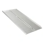 Drive Medical portable folding wheelchair ramp unfolded with a ridged non-slip surface