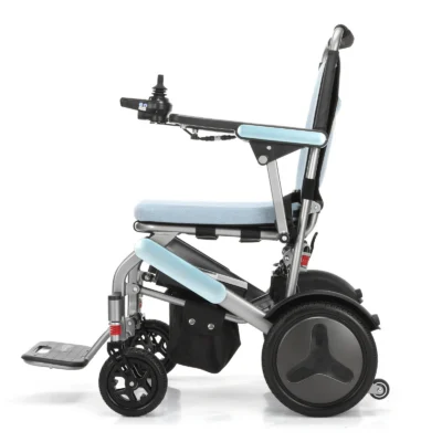 Side profile showing the compact aluminium folding frame