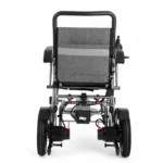 Rear view showing the padded backrest and push handle