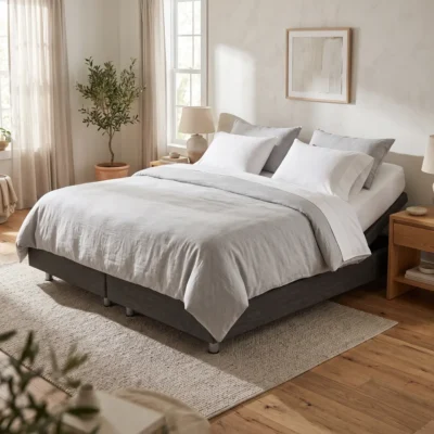 Avante Smart Flex 2 King adjustable bed in a bedroom