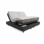 Avante Smart Flex 2 King adjustable bed in Slate with heads and feet raised
