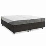 Avante Smart Flex 2 King adjustable bed in Walnut Brown, lying flat