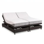 Avante Smart Flex 3 King adjustable bed in Walnut Brown with both heads raised
